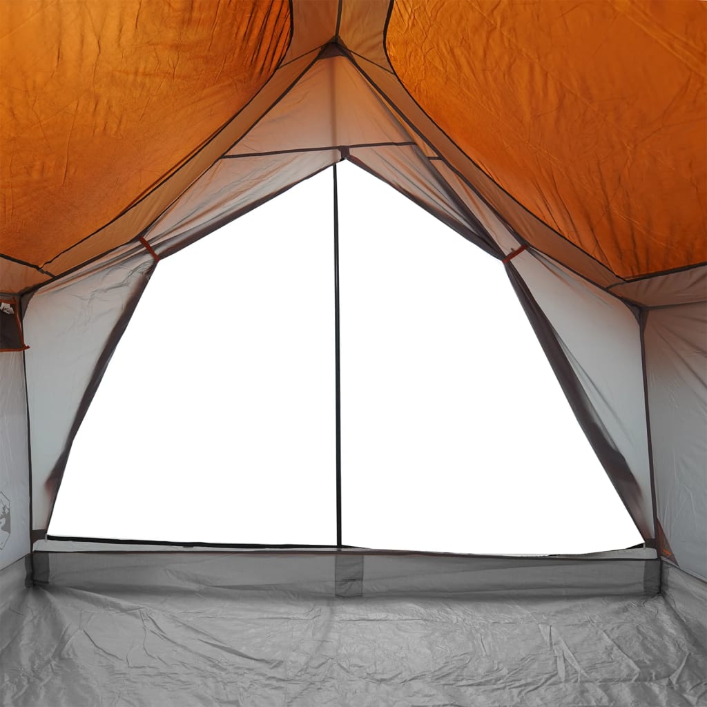 Tent 5-persoons waterdicht grijs en oranje - AllerleiShop