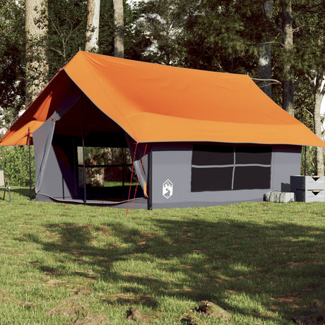 Tent 5-persoons waterdicht grijs en oranje - AllerleiShop