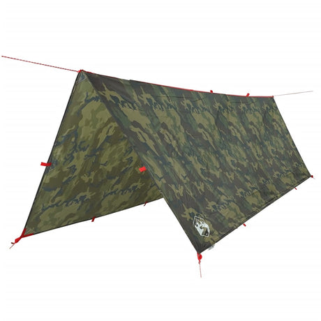 Kampeerluifel waterdicht 406x306 cm camouflage - AllerleiShop