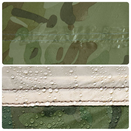 Kampeerluifel waterdicht 406x306 cm camouflage - AllerleiShop