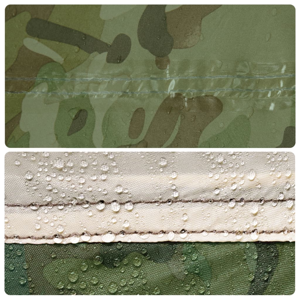 Kampeerluifel waterdicht 438x376x212 cm camouflage - AllerleiShop