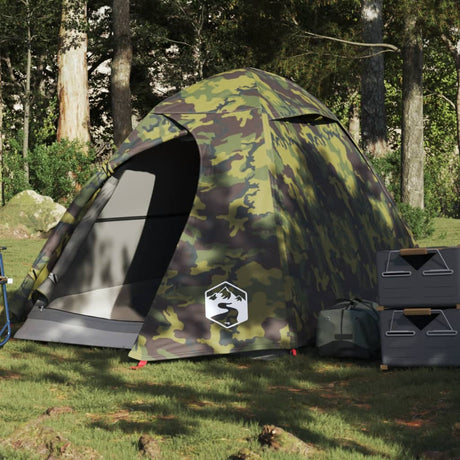 Koepeltent 2-persoons waterdicht camouflage - AllerleiShop