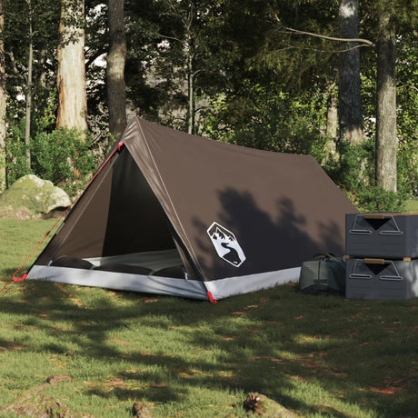 Tent 2-persoons waterdicht bruin - AllerleiShop