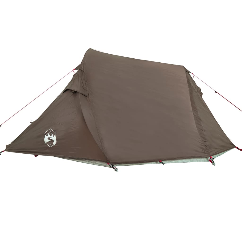 Tunneltent 2-persoons waterdicht bruin - AllerleiShop