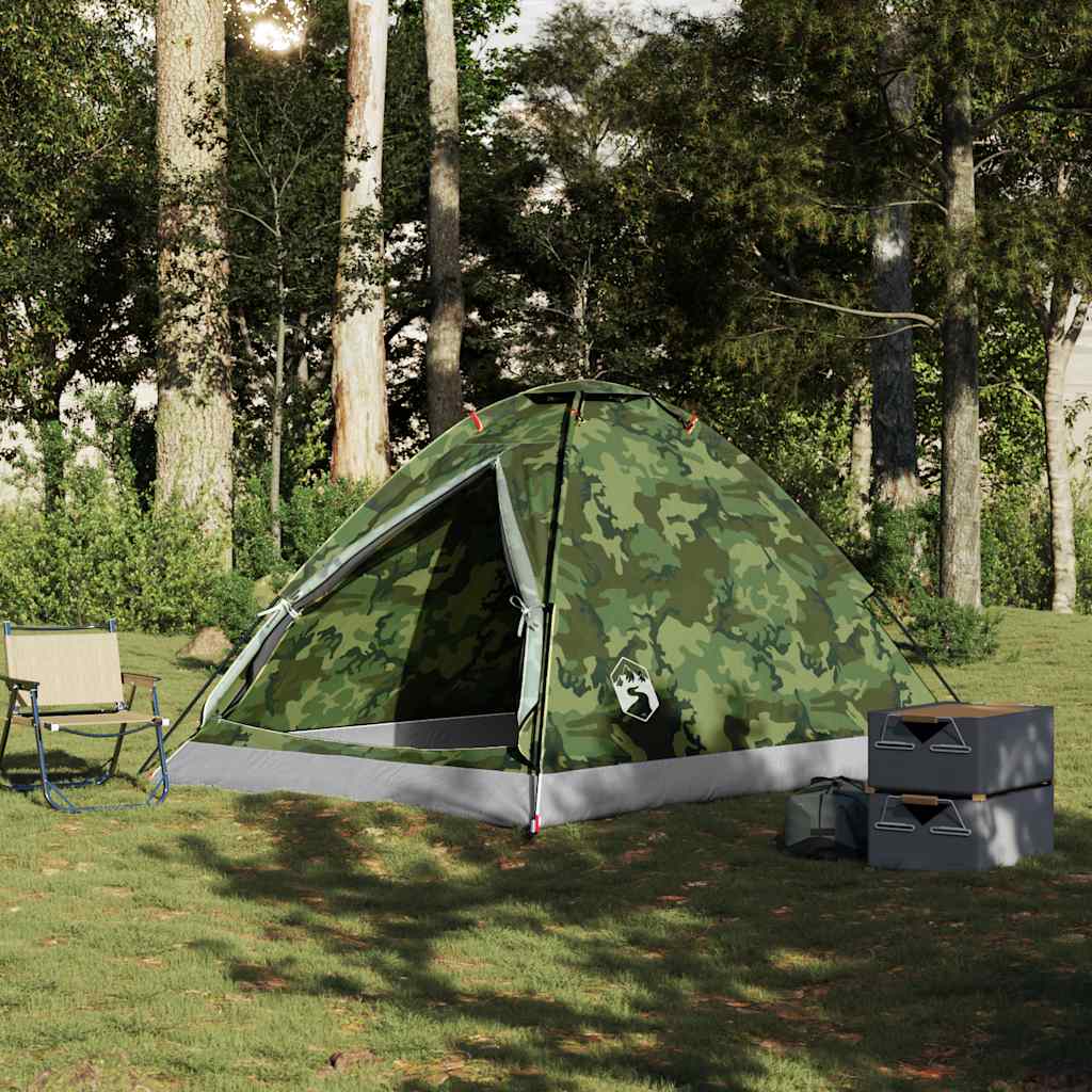 Koepeltent 4-persoons waterdicht camouflage - AllerleiShop