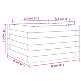 Plantenbak 40x40x23 cm massief grenenhout