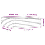 Plantenbak 90x90x23 cm massief grenenhout