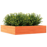 Plantenbak 110x110x23 cm massief grenenhout wasbruin