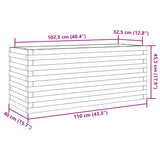 Plantenbak 110x40x45,5 cm geïmpregneerd grenenhout