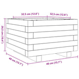 Plantenbak 40x40x26,5 cm geïmpregneerd grenenhout