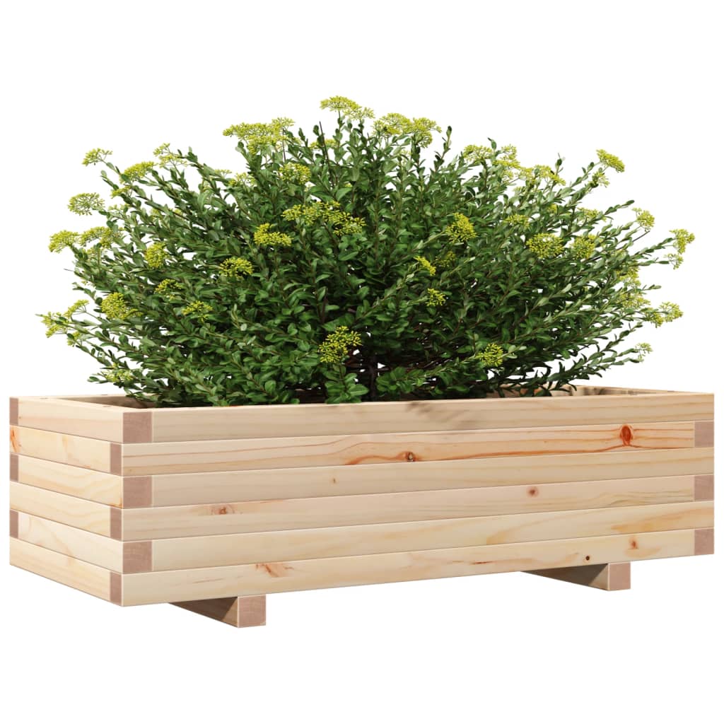 Plantenbak 90x40x26,5 cm massief grenenhout