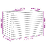 Plantenbak 70x40x49,5 cm massief grenenhout