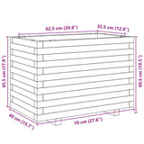 Plantenbak 70x40x49,5 cm geïmpregneerd grenenhout