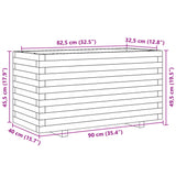 Plantenbak 90x40x49,5 cm massief grenenhout