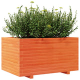 Plantenbak 90x60x49,5 cm massief grenenhout wasbruin