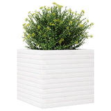 Plantenbak 50x50x46 cm massief grenenhout wit - AllerleiShop