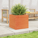 Plantenbak 50x50x46 cm massief grenenhout wasbruin - AllerleiShop