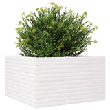 Plantenbak 80x80x46 cm massief grenenhout wit - AllerleiShop