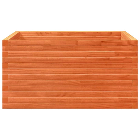 Plantenbak 90x90x46 cm massief grenenhout wasbruin - AllerleiShop