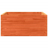 Plantenbak 100x100x46 cm massief grenenhout wasbruin - AllerleiShop