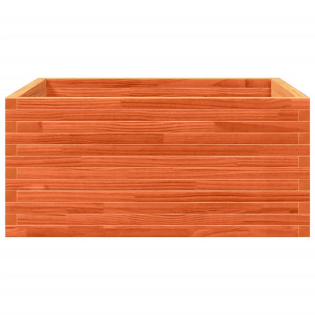 Plantenbak 100x100x46 cm massief grenenhout wasbruin - AllerleiShop