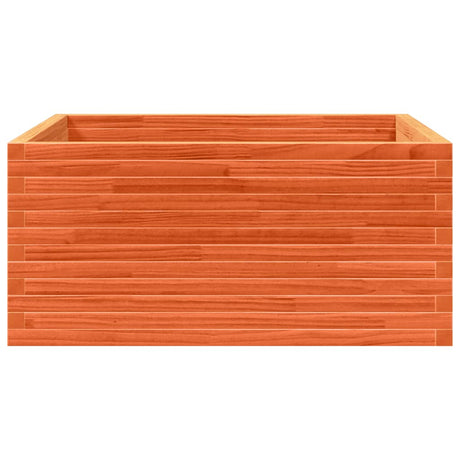 Plantenbak 100x100x46 cm massief grenenhout wasbruin - AllerleiShop