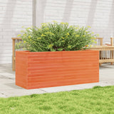 Plantenbak 110x40x46 cm massief grenenhout wasbruin - AllerleiShop