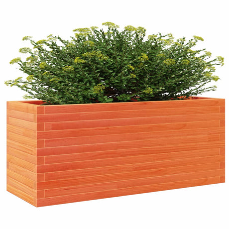 Plantenbak 110x40x46 cm massief grenenhout wasbruin - AllerleiShop