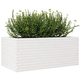 Plantenbak 110x60x46 cm massief grenenhout wit - AllerleiShop