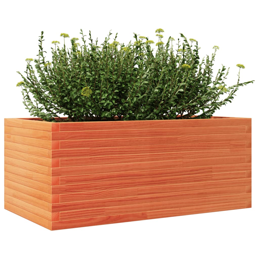 Plantenbak 110x60x46 cm massief grenenhout wasbruin - AllerleiShop