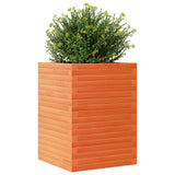 Plantenbak 50x50x68,5 cm massief grenenhout wasbruin - AllerleiShop