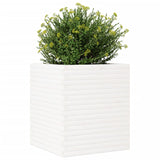 Plantenbak 60x60x68,5 cm massief grenenhout wit - AllerleiShop