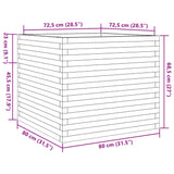 Plantenbak 80x80x68,5 cm massief douglashout - AllerleiShop