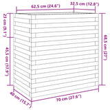 Plantenbak 70x40x68,5 cm massief grenenhout - AllerleiShop