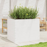 Plantenbak 90x60x68,5 cm massief grenenhout wit - AllerleiShop