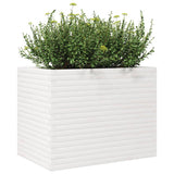 Plantenbak 90x60x68,5 cm massief grenenhout wit - AllerleiShop