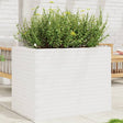 Plantenbak 90x60x68,5 cm massief grenenhout wit - AllerleiShop