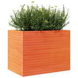 Plantenbak 90x60x68,5 cm massief grenenhout wasbruin - AllerleiShop