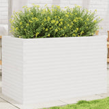 Plantenbak 110x60x68,5 cm massief grenenhout wit - AllerleiShop