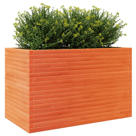 Plantenbak 110x60x68,5 cm massief grenenhout wasbruin - AllerleiShop