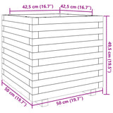 Plantenbak 50x50x49,5 cm massief grenenhout - AllerleiShop