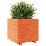 Plantenbak 50x50x49,5 cm massief grenenhout wasbruin - AllerleiShop