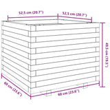 Plantenbak 60x60x49,5 cm massief grenenhout - AllerleiShop