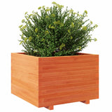 Plantenbak 70x70x49,5 cm massief grenenhout wasbruin - AllerleiShop