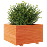 Plantenbak 80x80x49,5 cm massief grenenhout wasbruin - AllerleiShop