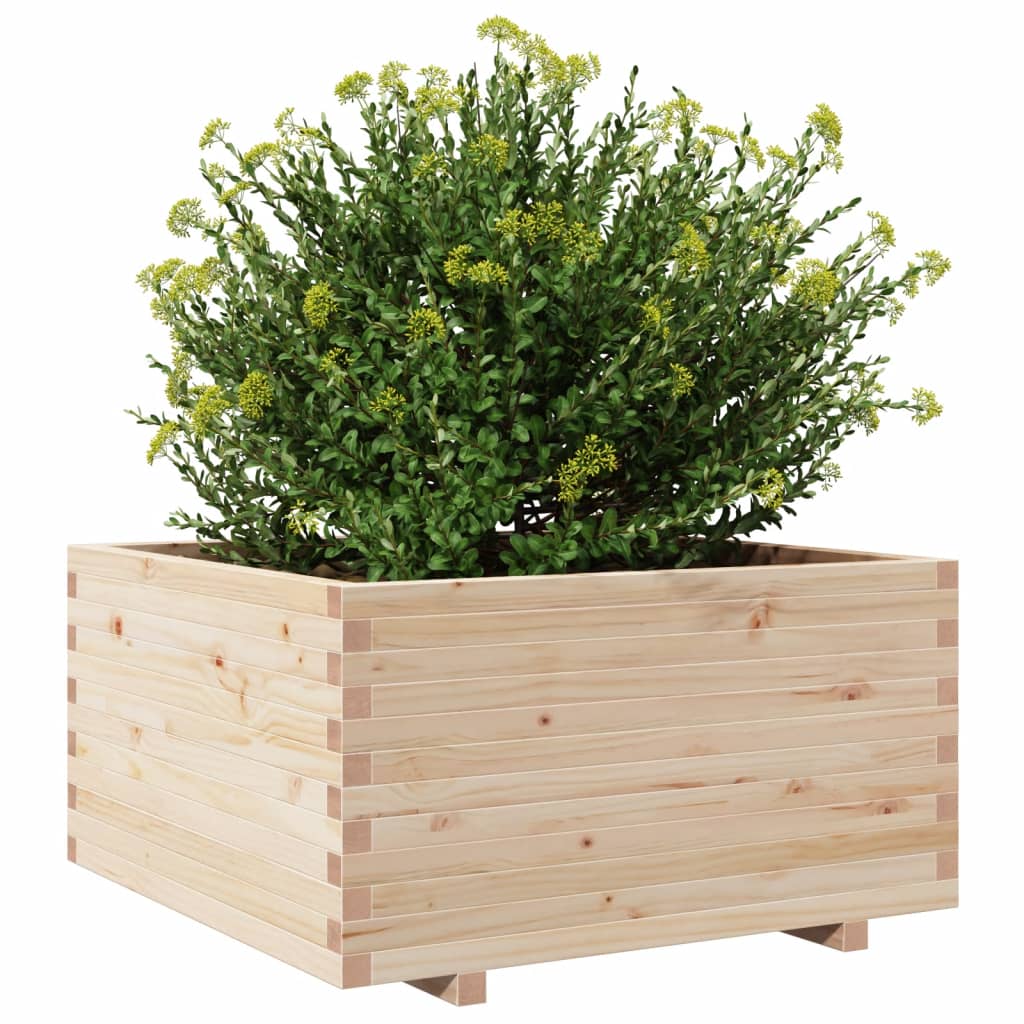 Plantenbak 90x90x49,5 cm massief grenenhout - AllerleiShop