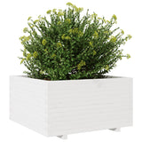 Plantenbak 90x90x49,5 cm massief grenenhout wit - AllerleiShop