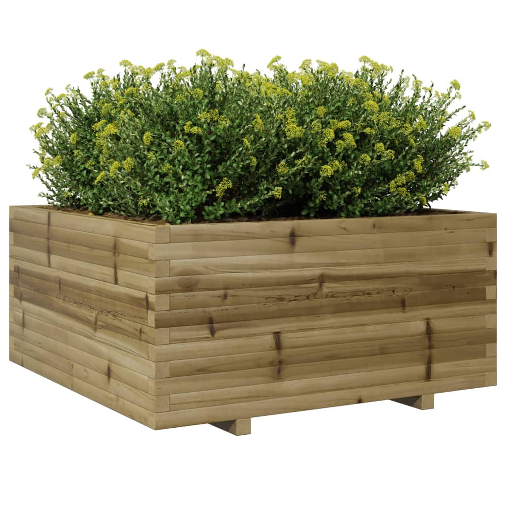 Plantenbak 100x100x49,5 cm geïmpregneerd grenenhout - AllerleiShop