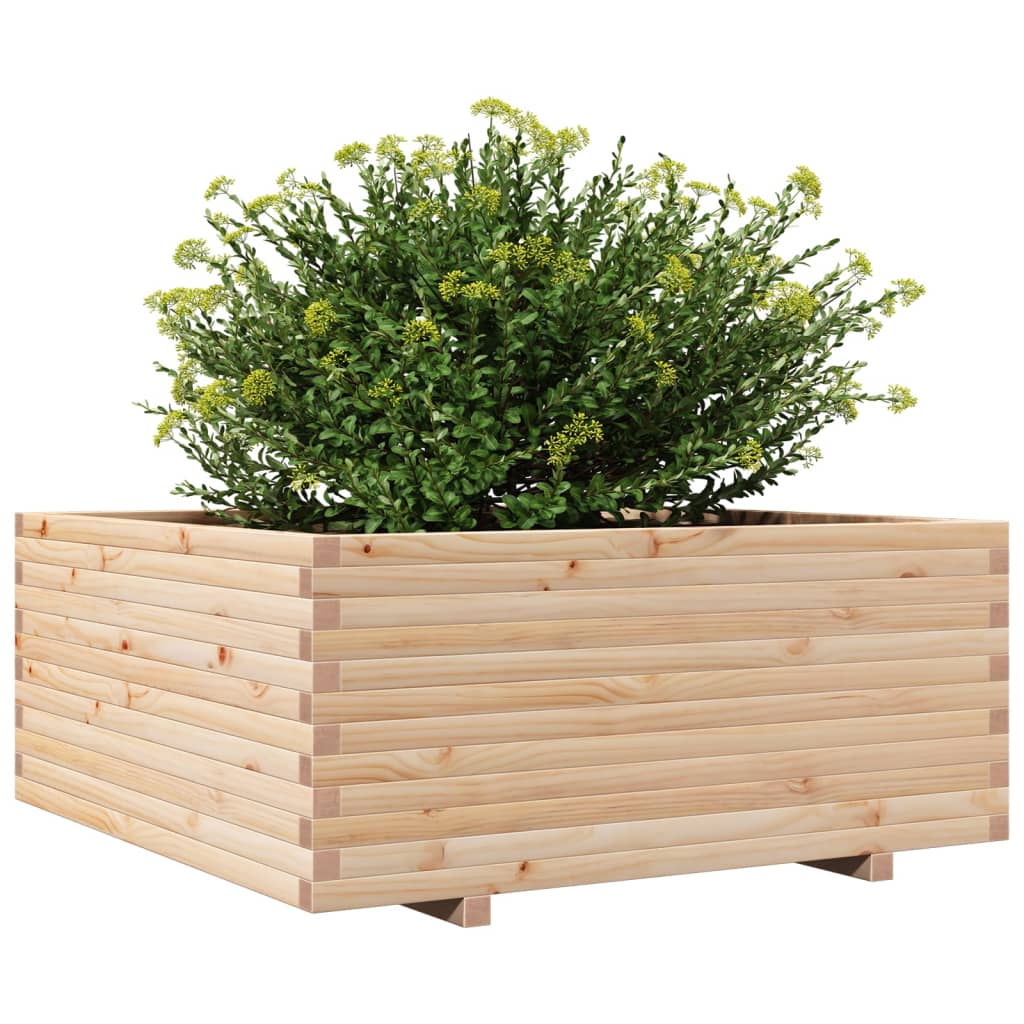 Plantenbak 110x110x49,5 cm massief grenenhout - AllerleiShop