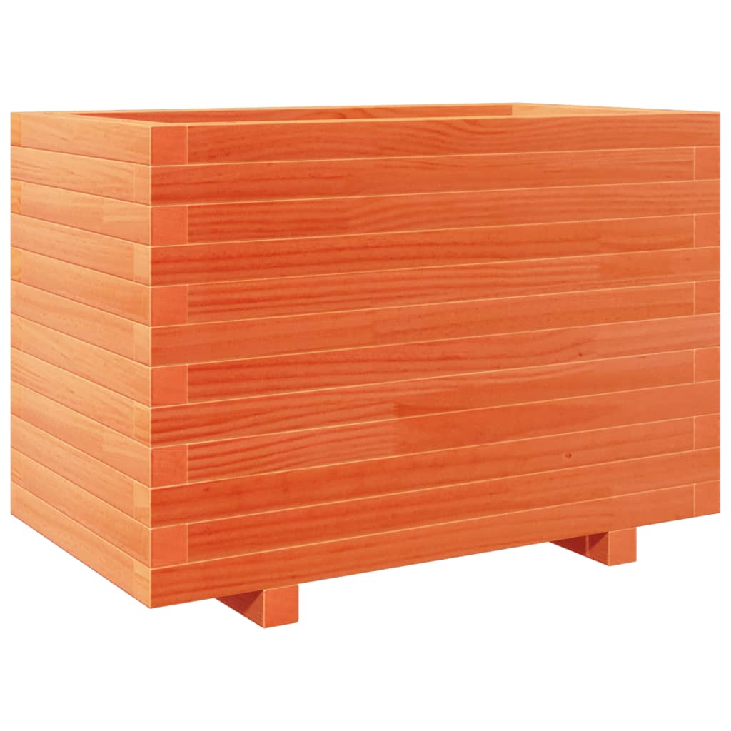 Plantenbak 70x40x49,5 cm massief grenenhout wasbruin - AllerleiShop